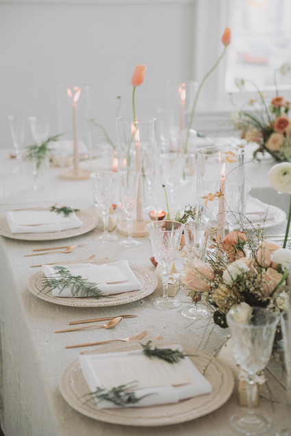 Intimate minimal pastel wedding at The Great Hall in Toronto