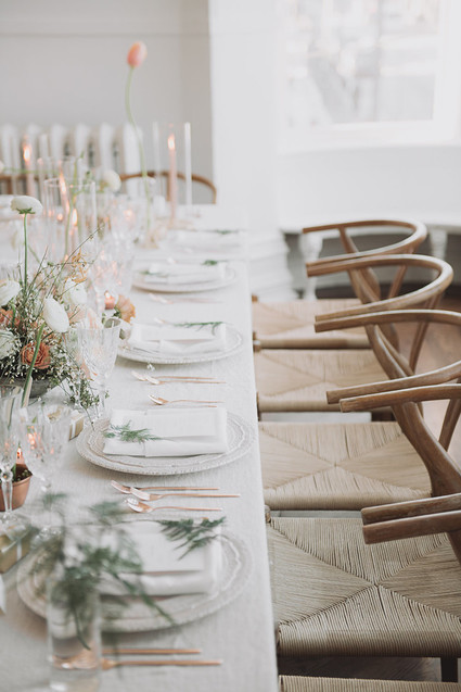 Intimate minimal pastel wedding at The Great Hall in Toronto
