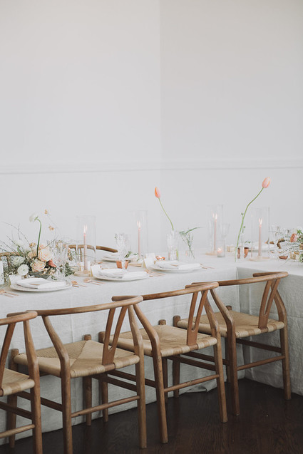 Intimate minimal pastel wedding at The Great Hall in Toronto