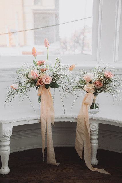 Intimate minimal pastel wedding at The Great Hall in Toronto