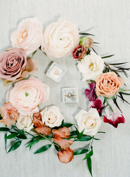 Black and mauve wedding inspiration at Slate Event Space in St Louis Inspiration