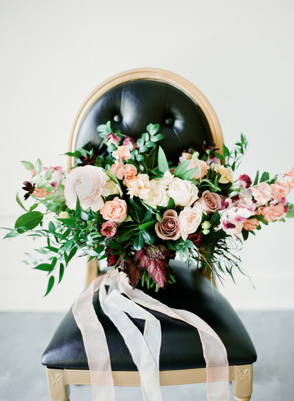 Black and mauve wedding inspiration at Slate Event Space in St Louis