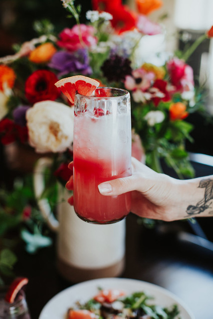 Bright floral bridesmaid brunch ideas