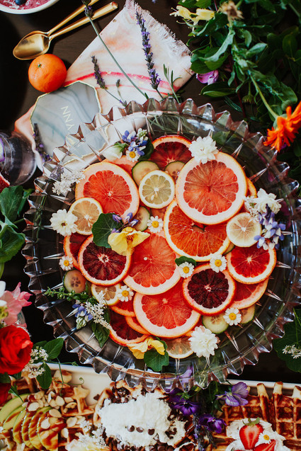 Bright floral bridesmaid brunch ideas