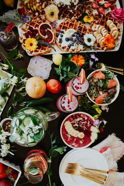 Bright floral bridesmaid brunch ideas Inspiration