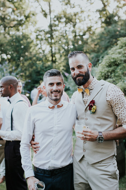 Colorful floral backyard summer wedding in Connecticut