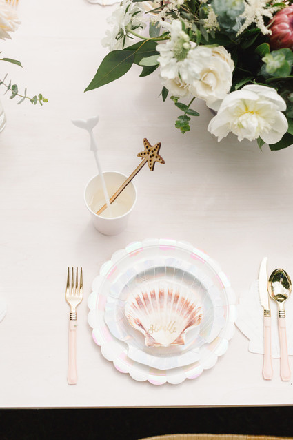 Mermaid backyard birthday party by Beijos Events Inspiration