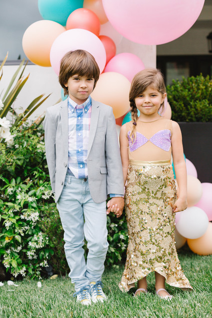 Mermaid backyard birthday party by Beijos Events