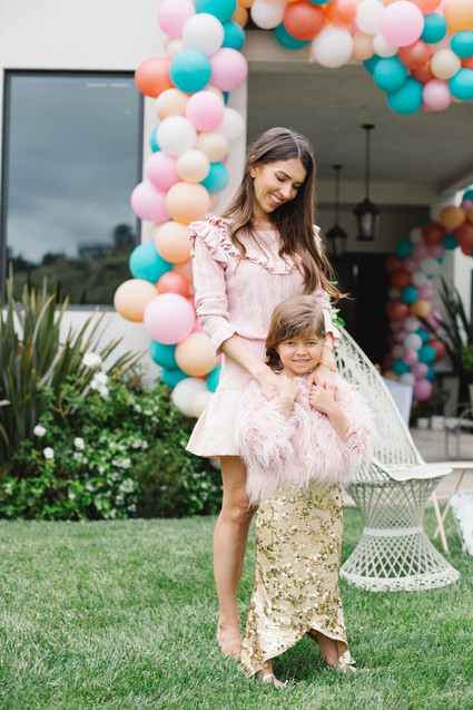 Mermaid backyard birthday party by Beijos Events