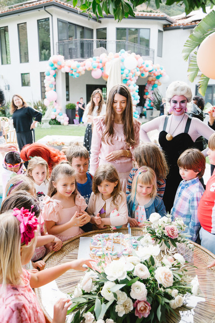 Mermaid backyard birthday party by Beijos Events