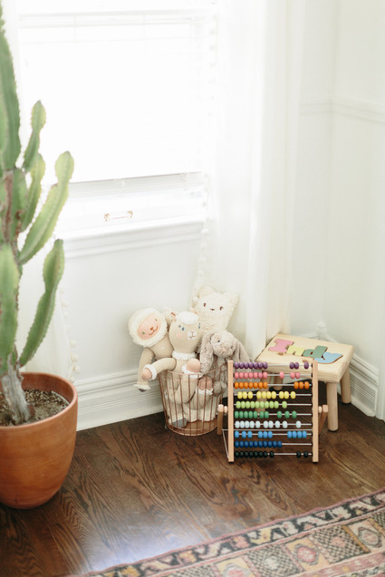 Earthy pastel girl's nursery