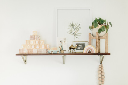 Earthy pastel girl's nursery