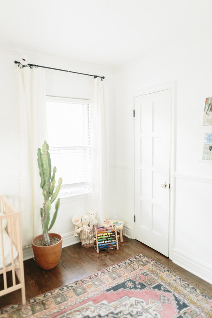 Earthy pastel girl's nursery