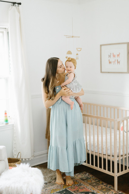 Earthy pastel girl's nursery