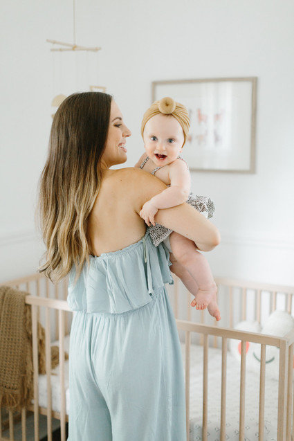 Earthy pastel girl's nursery