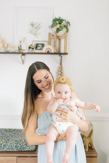 Earthy pastel girl's nursery