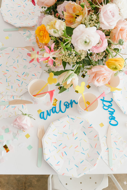 Modern Disneyland themed birthday party