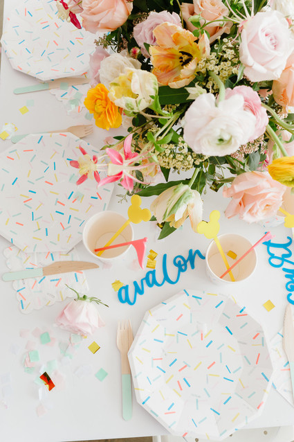 Modern Disneyland themed birthday party