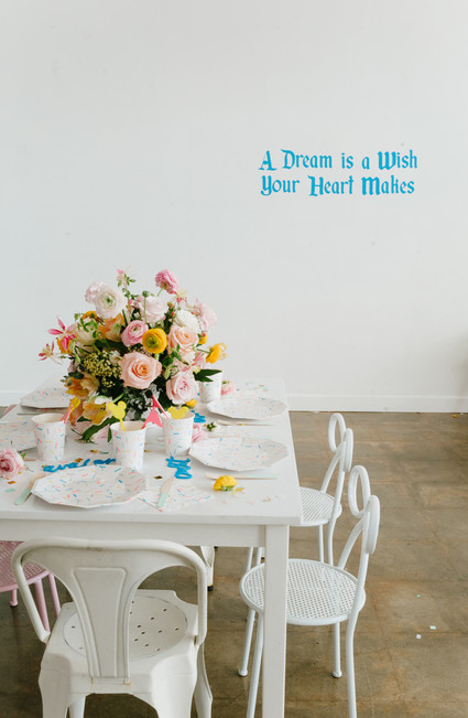 Modern Disneyland themed birthday party