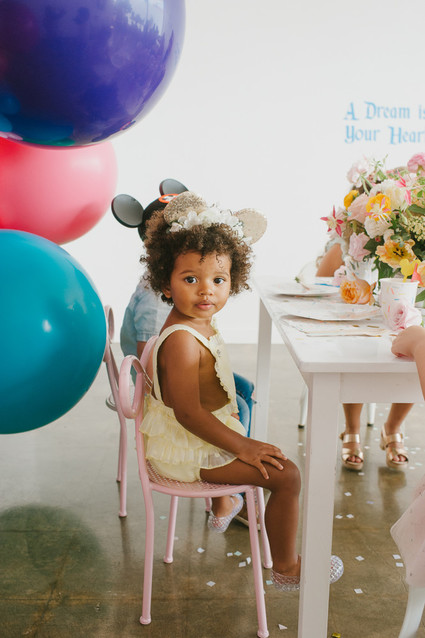 Modern Disneyland themed birthday party