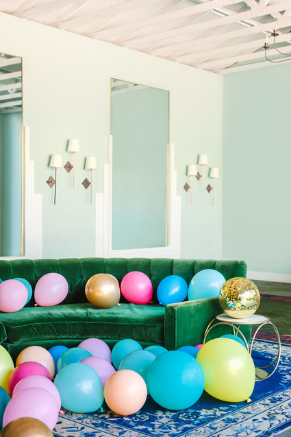 Colorful modern party ideas