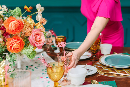 Colorful modern party ideas