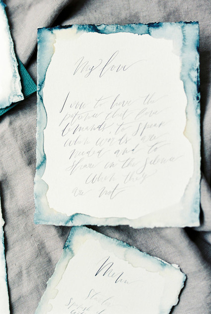 Watercolor calligraphy