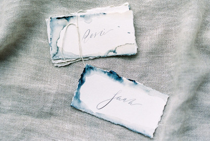 Watercolor escort cards