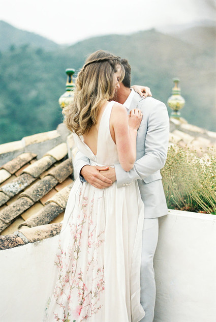 Floral bridal gown