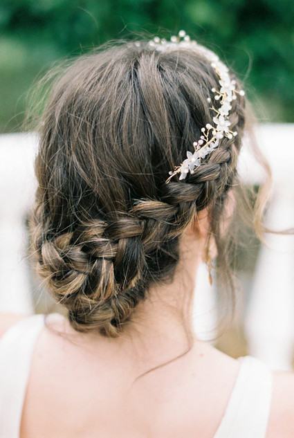 Braided bridal hairstyle