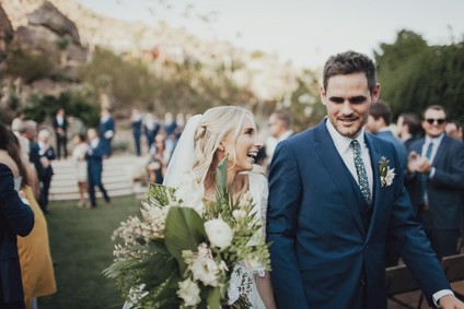 Tropical earth tone Palm Springs wedding at Colony 29