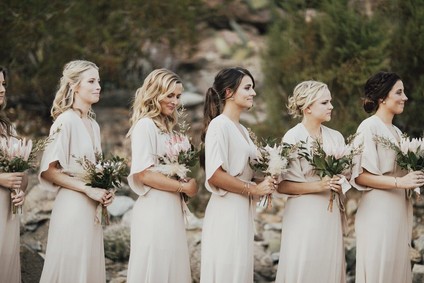 Tropical earth tone Palm Springs wedding at Colony 29