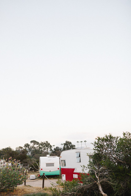 Father's Day camping trip at The Holidays vintage trailers in San Clemente