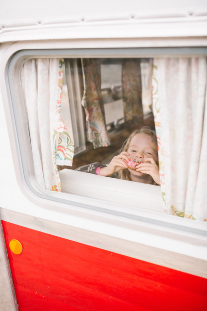 Father's Day camping trip at The Holidays vintage trailers in San Clemente