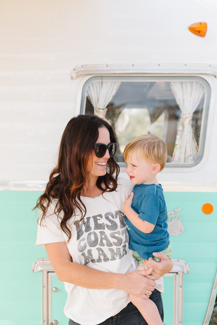 Father's Day camping trip at The Holidays vintage trailers in San Clemente