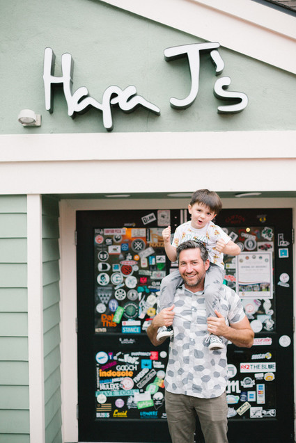 Father's Day camping trip at The Holidays vintage trailers in San Clemente