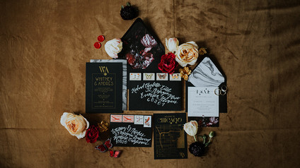 Luxe, moody butterfly inspired wedding