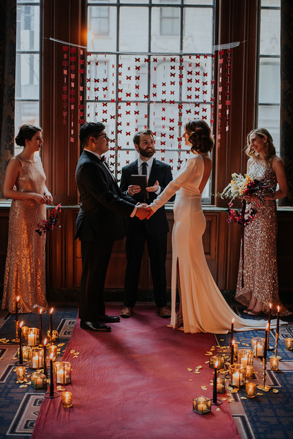 Luxe, moody butterfly inspired wedding