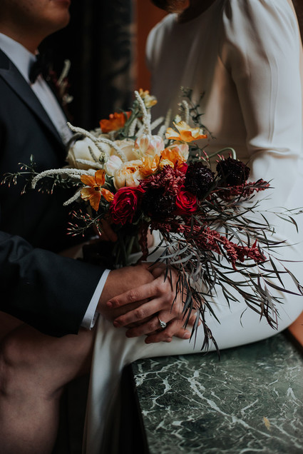 Luxe, moody butterfly inspired wedding