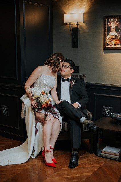 Luxe, moody butterfly inspired wedding