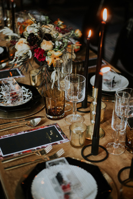 Luxe, moody butterfly inspired wedding