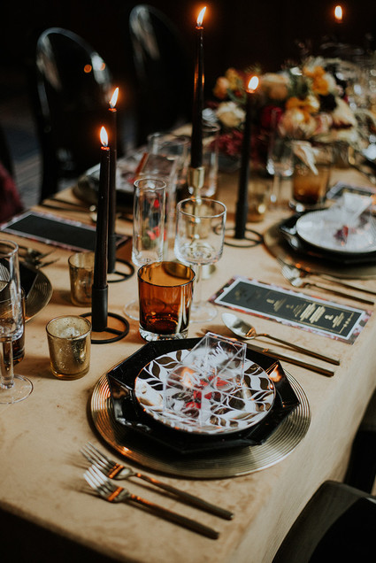 Luxe, moody butterfly inspired wedding