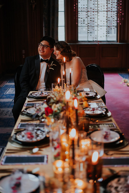 Luxe, moody butterfly inspired wedding