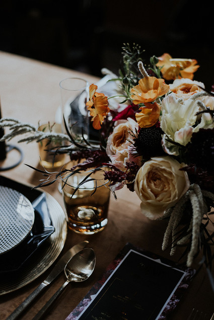 Luxe, moody butterfly inspired wedding