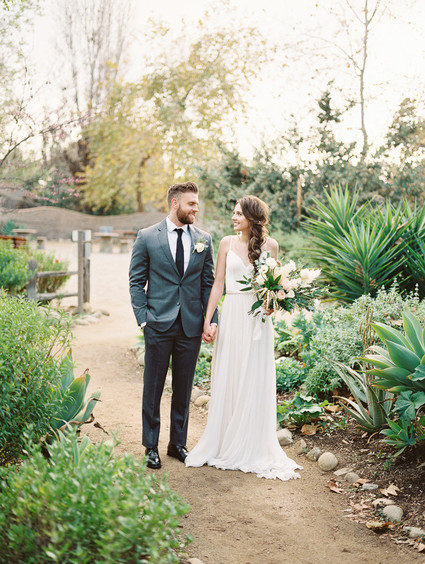 Geometric brass + blush wedding inspiration at Franciscan Gardens