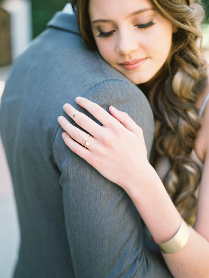 Geometric brass + blush wedding inspiration at Franciscan Gardens