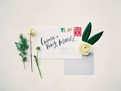 Geometric brass + blush wedding inspiration at Franciscan Gardens