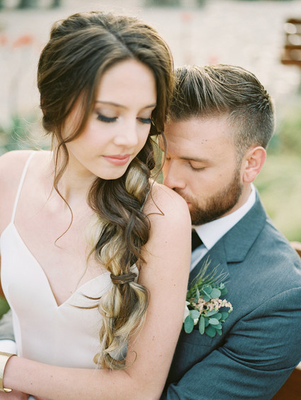 Geometric brass + blush wedding inspiration at Franciscan Gardens