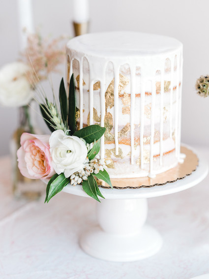 Geometric brass + blush wedding inspiration at Franciscan Gardens