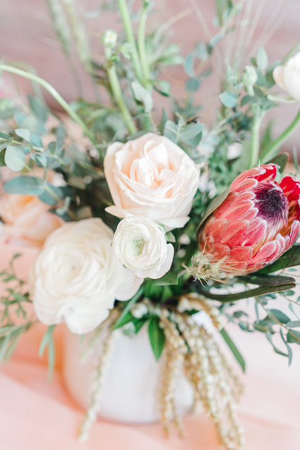 Geometric brass + blush wedding inspiration at Franciscan Gardens Inspiration